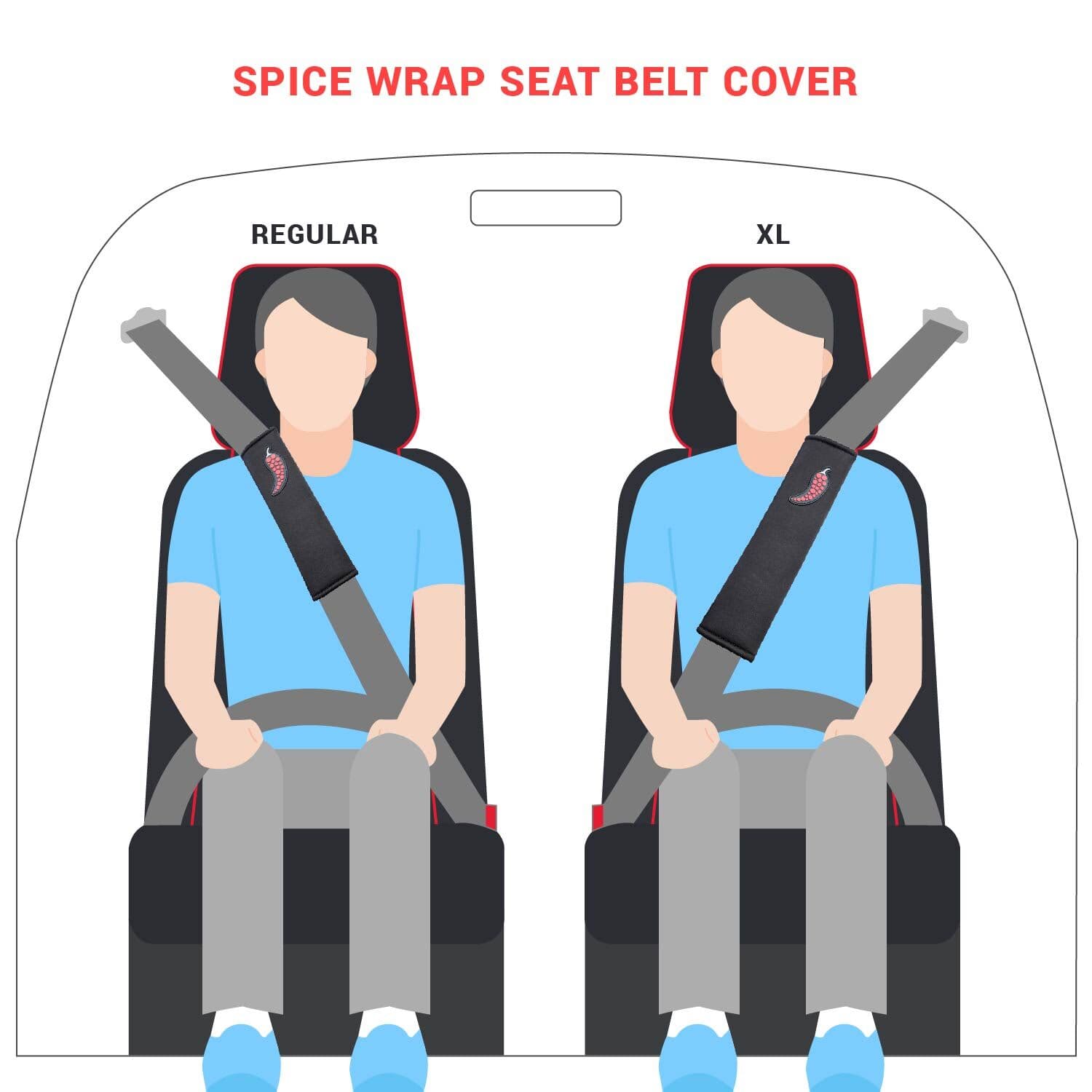 Seat Belt Cover - Spice Wrap