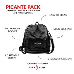 Gym Backpack and Race Bag with Shoe Compartment - Picante Pack